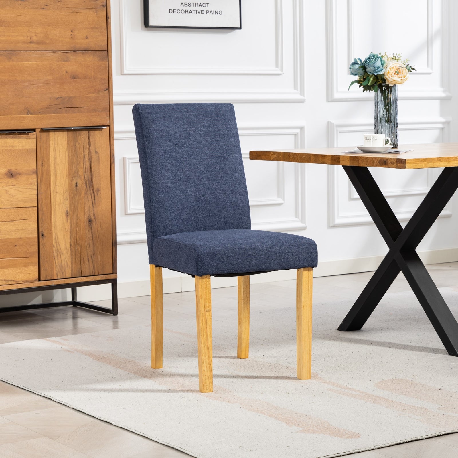 Almont Fabric Dining Chairs - Set Of 2 | Denim