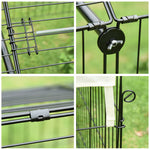 Rabbit Run, Guinea Pig Cage With Pitched Roof, Sun Protection Cover, Beige