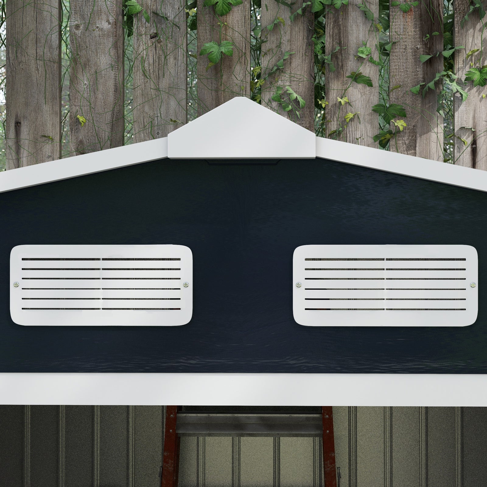 Garden Shed Storage Unit With Locking Door Floor Foundation | Medium | Dark Gray