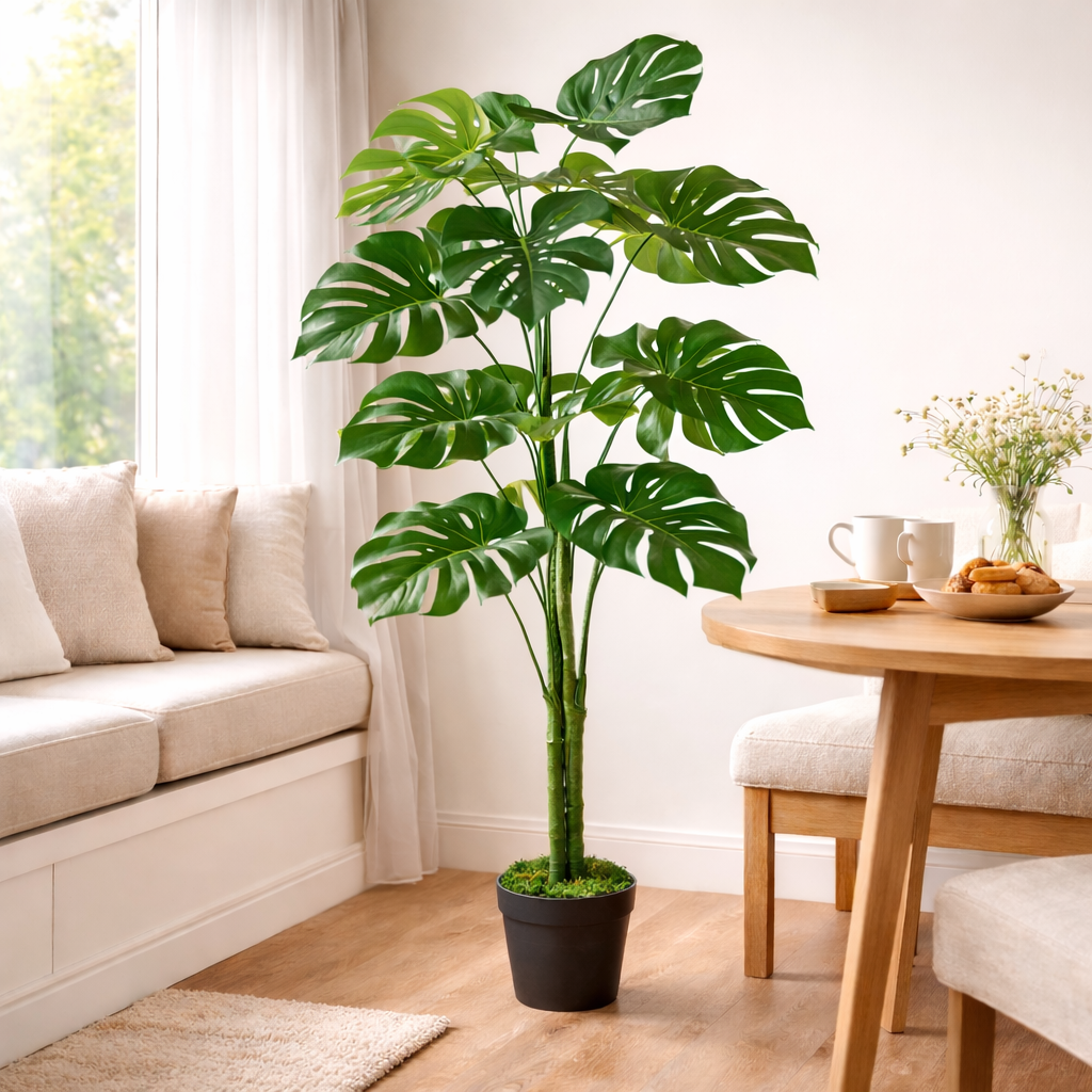 120cm  Realistic Artificial Monstera Cheese Plant