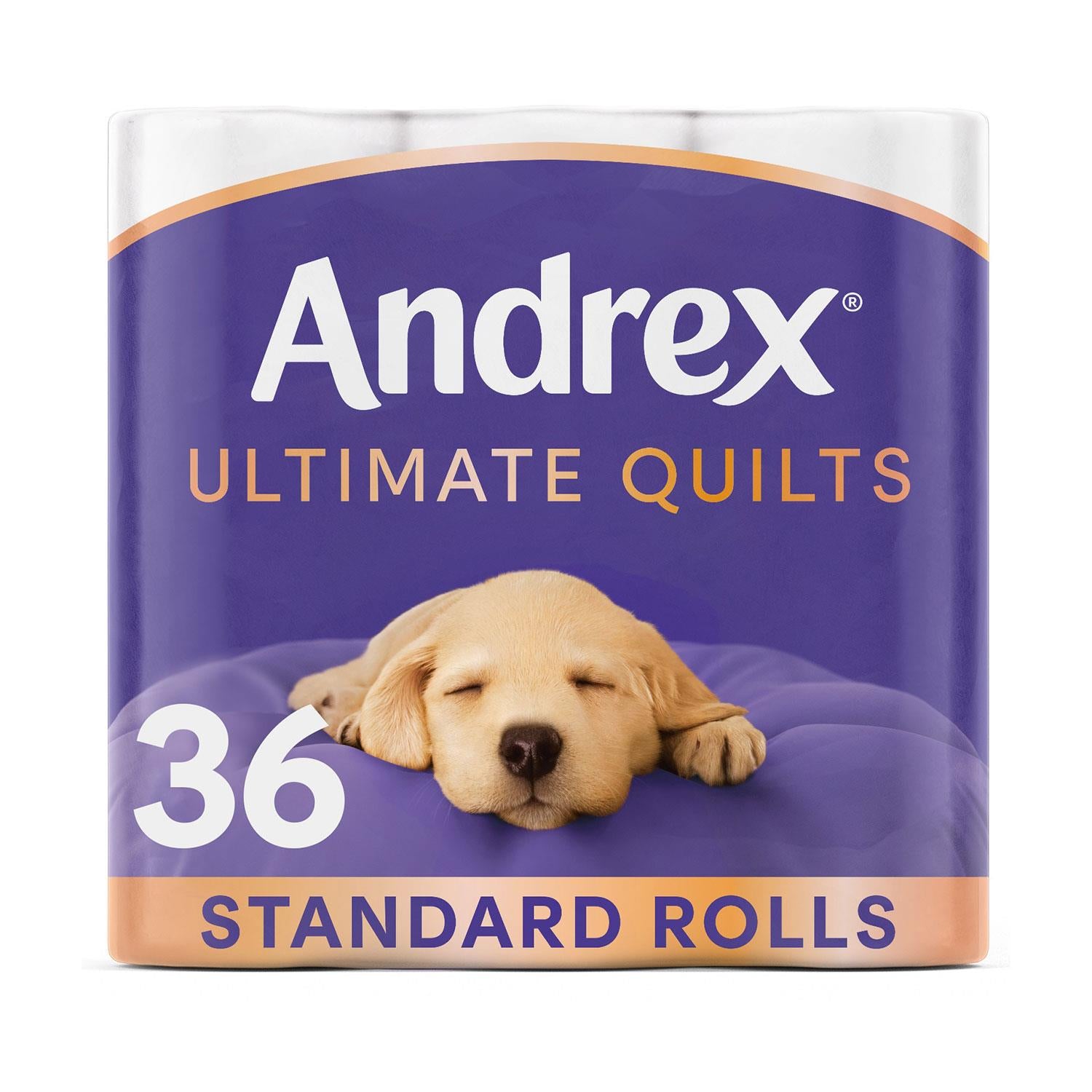 Andrex Toilet Rolls Supreme Quilts Fragrance-free 3 Ply Toilet Paper