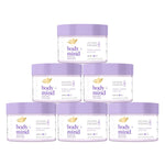 Body + Mind Smoothing Body Scrub, French Lavender & Oat Milk, 295ml | Set-of-6