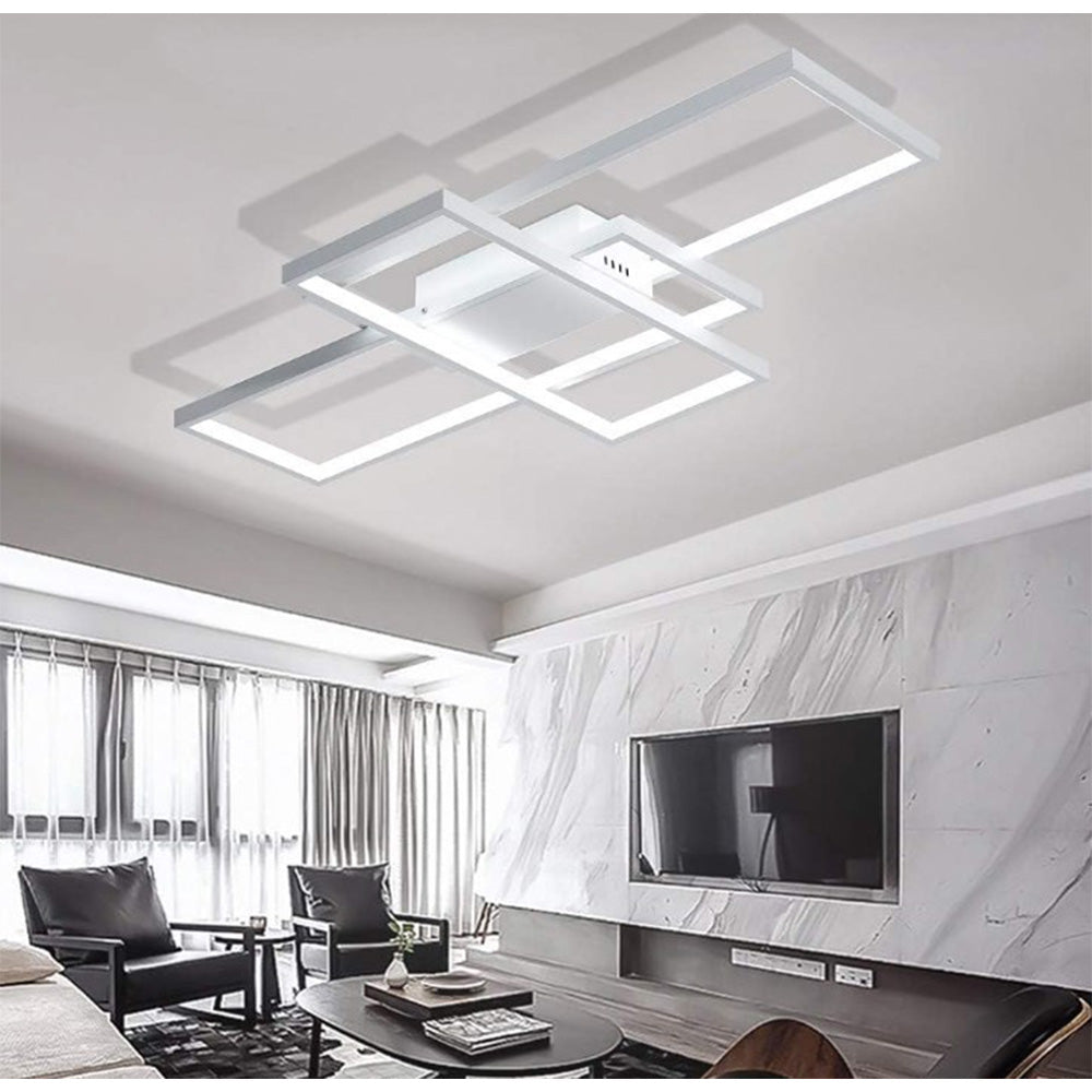 Modern 40w Integrated Led Square Ceiling Light | One Size | White