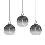 Monte Hand Made Designer Pendant Lamp Smoked Glass Shades