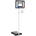 Adjustable Basketball Hoop, Plastic Backboard, Portable