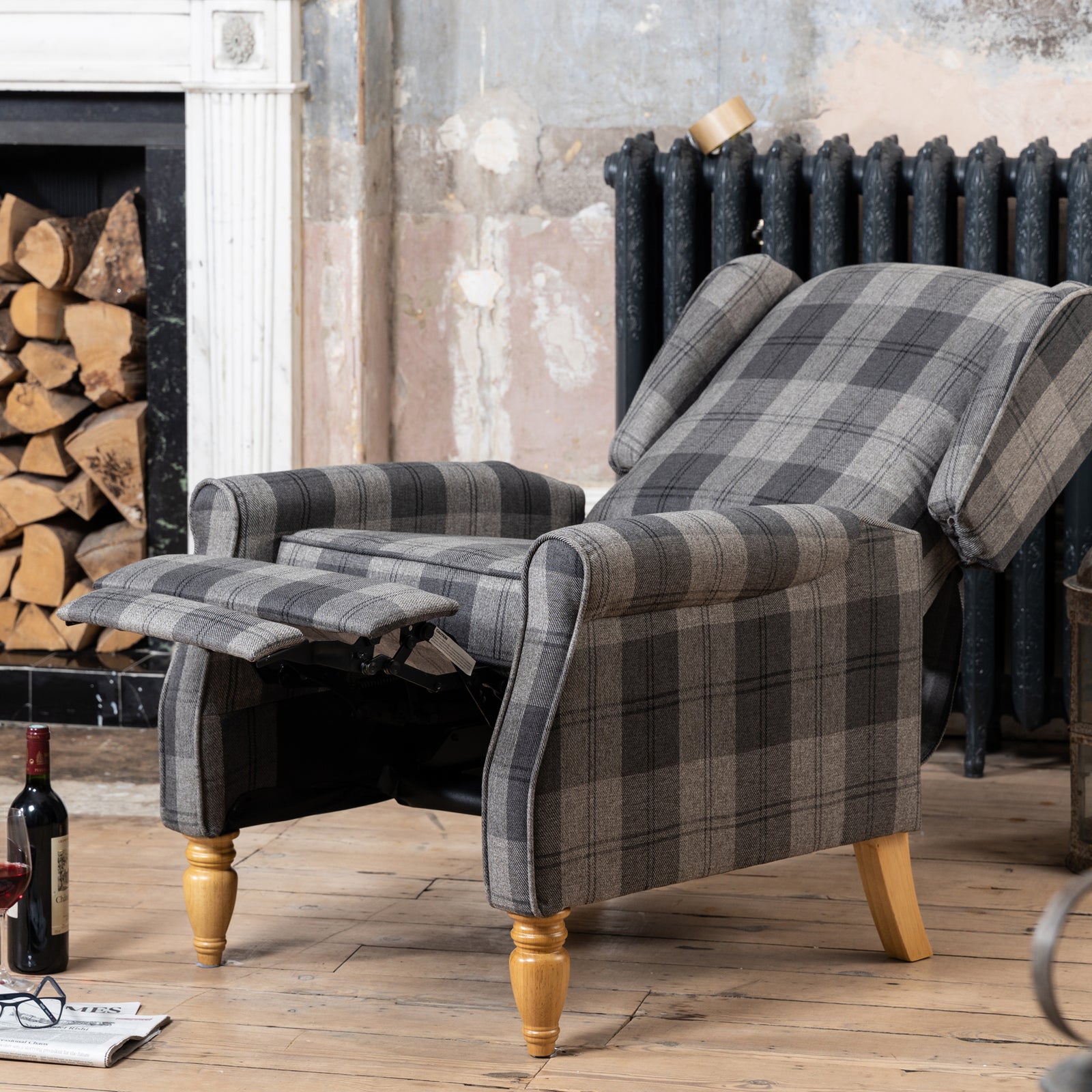Stanfield Recliner Armchair | Grey