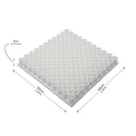 Snowboard Training Mat Set For Off Snow Practice | Set of 36 | White