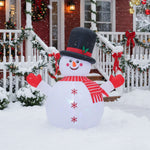1.8m H Inflatable Snowman For Christmas Decoration