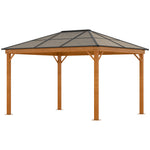 Hardtop Gazebo Polycarbonate Canopy W/nettings Sidewalls