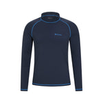 Mens Long-sleeved Rash Guard | Medium | NavyBlue