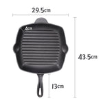 Square Cast Iron Grill Pan With Pour Spouts