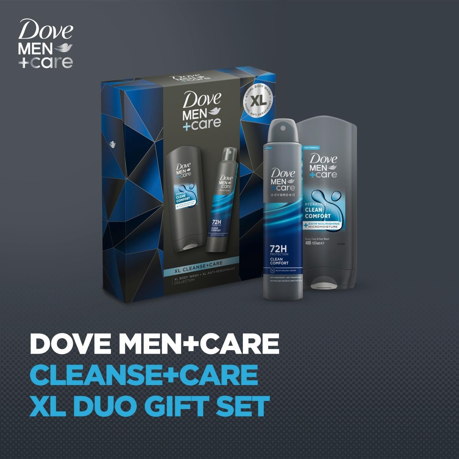 Cleanse And Care Xl Duo Gift Set For Him, Body Wash And Deodorant | Set of 1