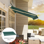 Replacement Canopy For 3 X 2.5 M Awning (Fabric Only) | Green