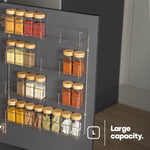 Cupboard Door Spice Rack - 4-tier