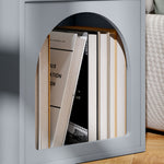 Bedside Table, Modern Bedside Cabinet For Bedroom | Grey