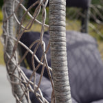 Sutton Hanging Swing Single Egg Pod Chair | One Size | Dark Grey