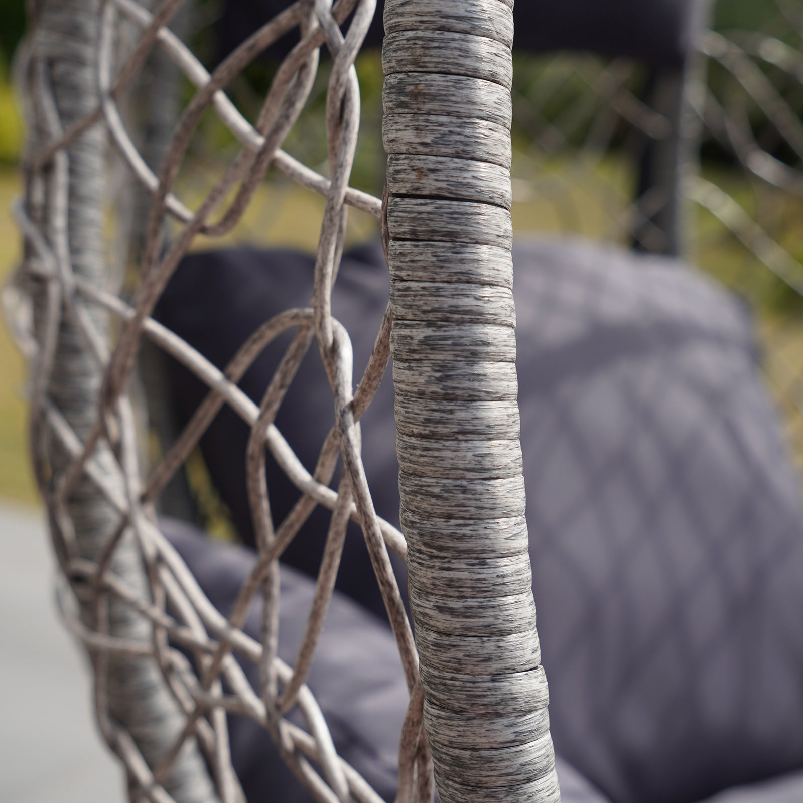 Sutton Hanging Swing Single Egg Pod Chair | One Size | Dark Grey