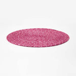 Handwoven Round Placemats Set Of 4 | 40cm | Pink