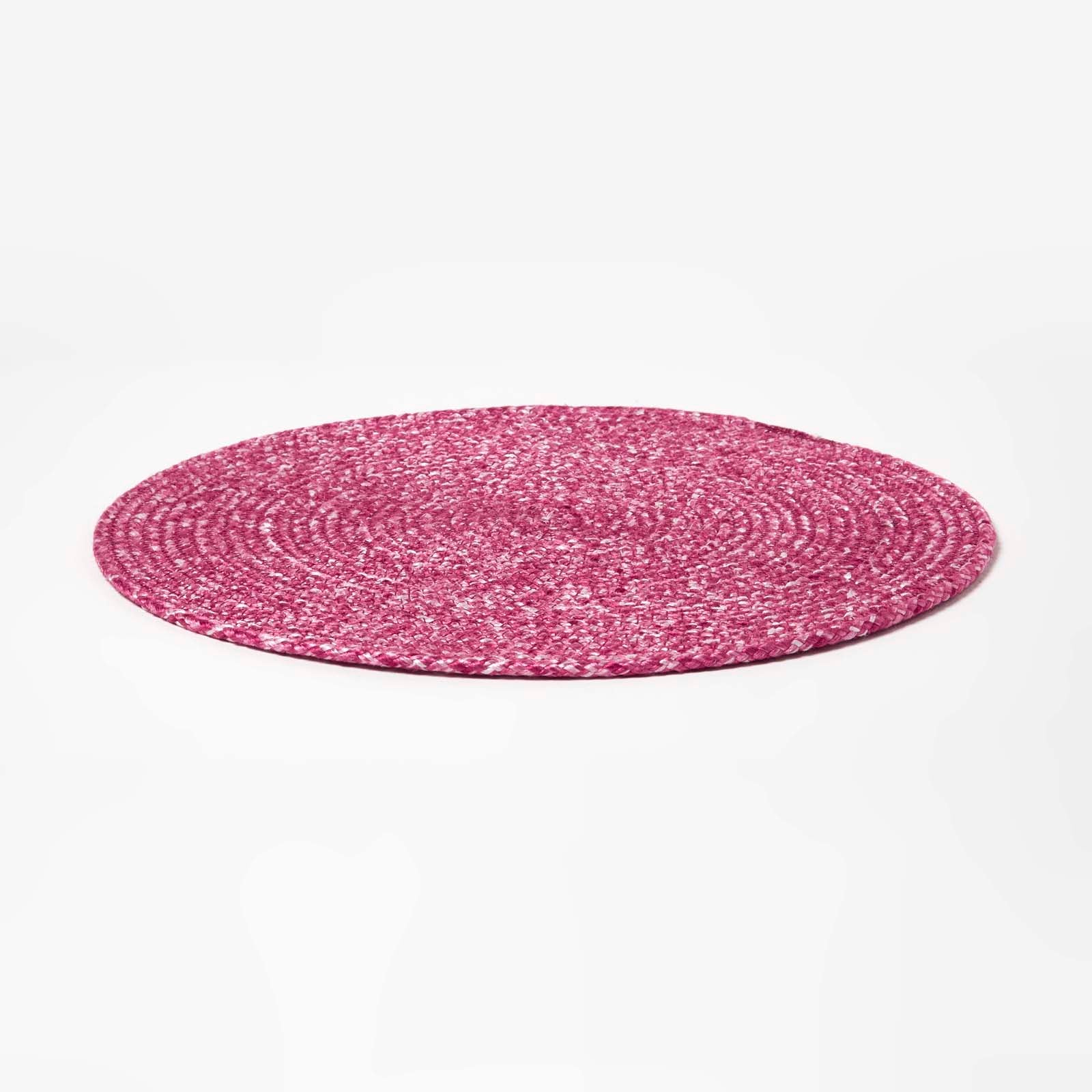 Handwoven Round Placemats Set Of 4 | 40cm | Pink