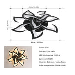 Dimmable Led Ceiling Light With Remote Control | One Size | Black