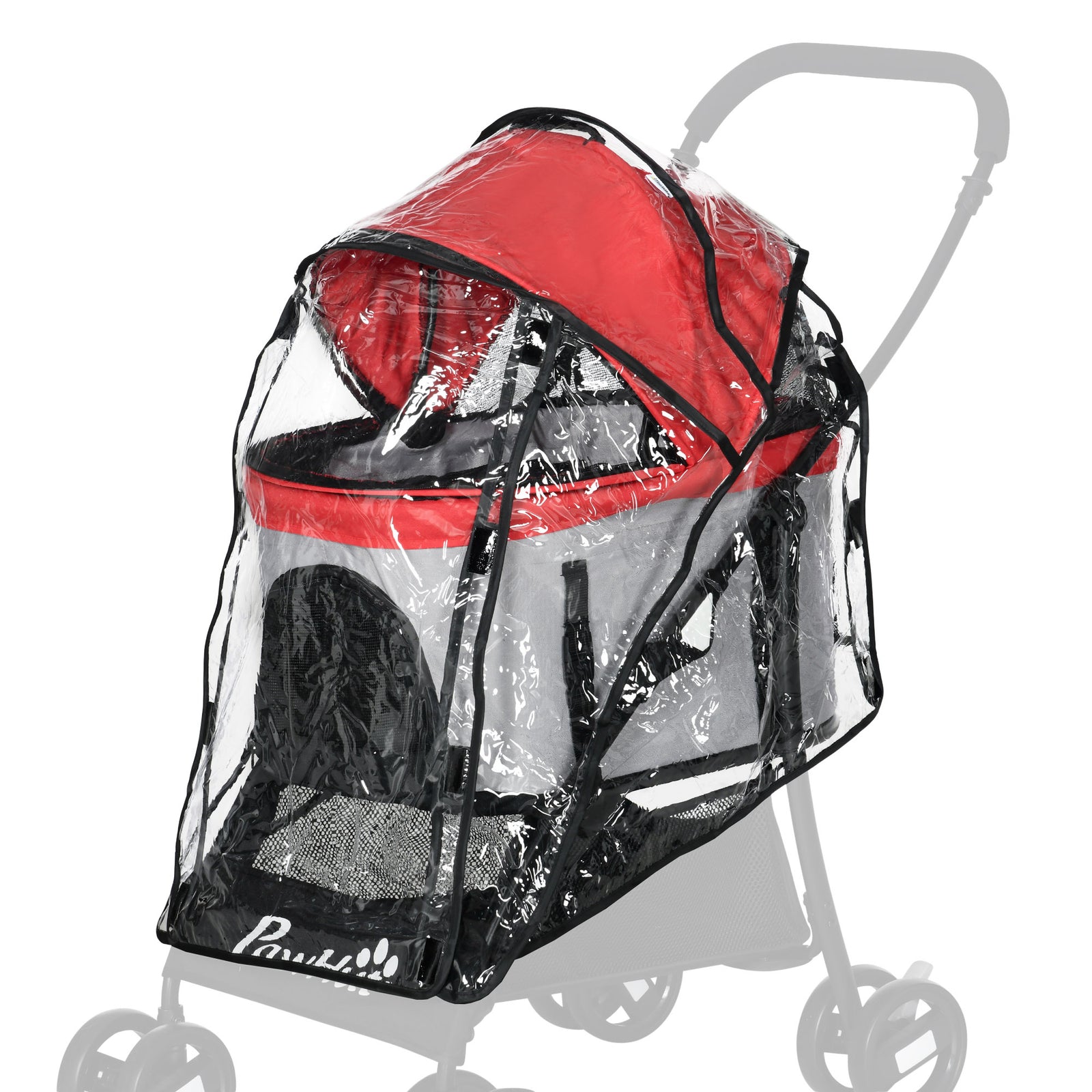 Rain Cover For Dog Stroller Pram Buggy For S Xs Dogs, Cats, W/ Two Entry