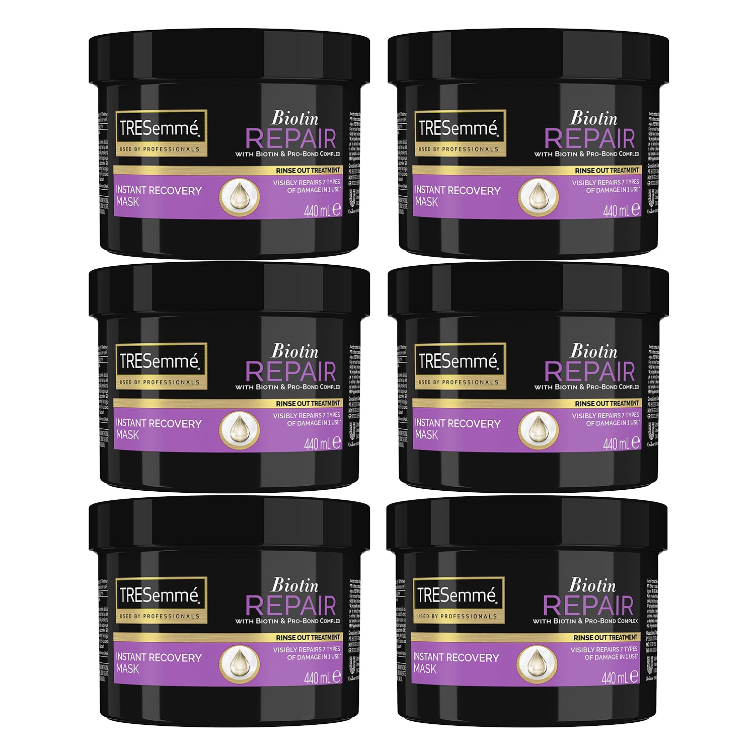 Biotin Repair Instant Recovery Mask With Biotin & Pro-bond, 6x Of 440ml