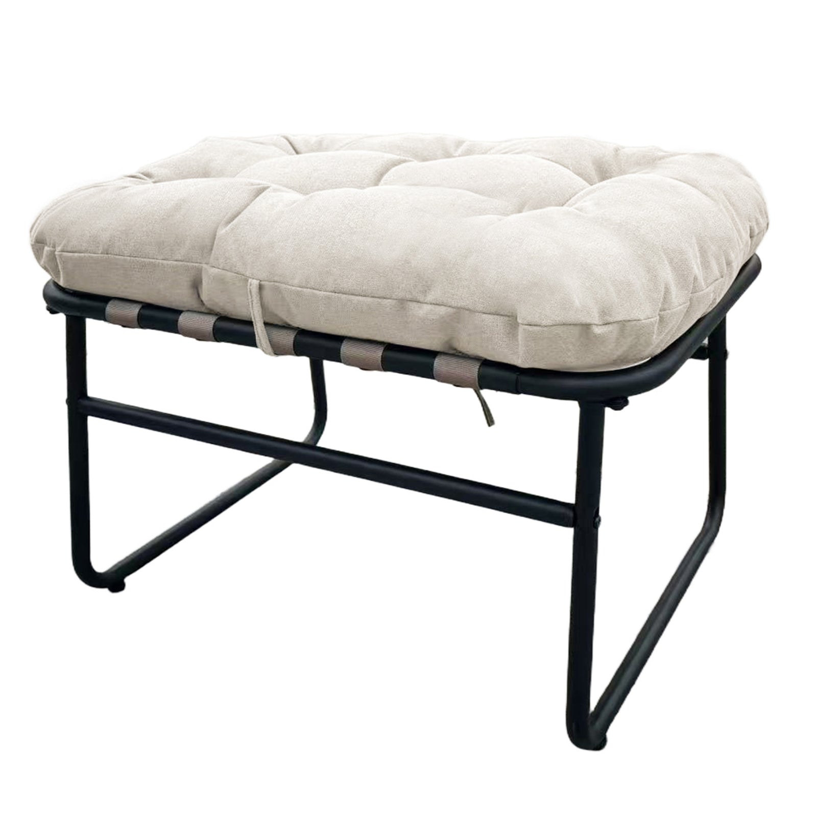 Solace Outdoor Rocking Chair And Stool | One Size | Beige