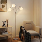 HOMCOM Arc Tree Floor Lamp With 3000k/4500k/6500k Colour Temperatures Silver