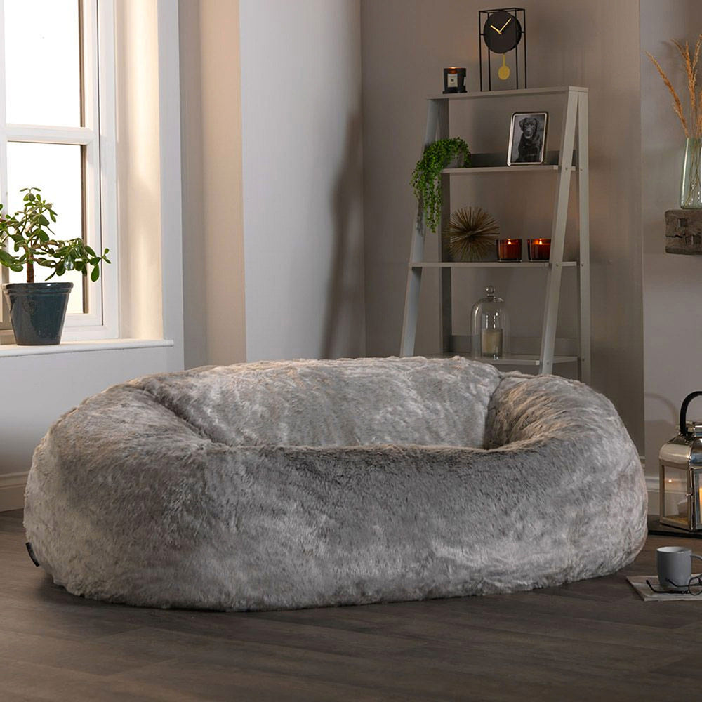 Cloud Giant Faux Fur Bean Bag 2-seater