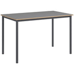 120cm Minimalistic Dining Table, Steel Frame
