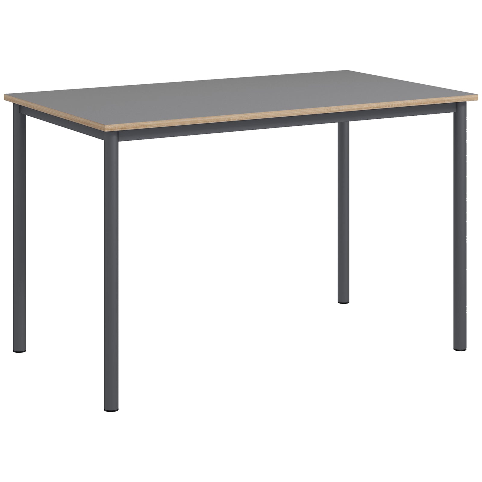 120cm Minimalistic Dining Table, Steel Frame
