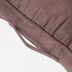 Faux Suede Armchair Booster Cushion | 50cm x 50cm | Chocolate