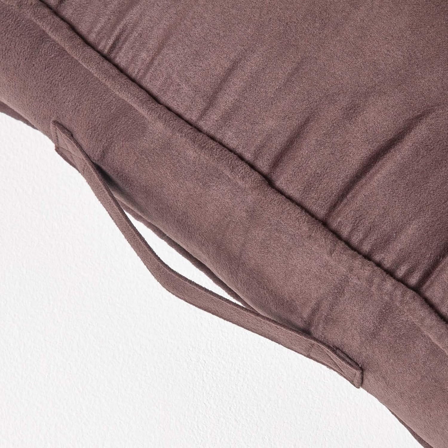 Faux Suede Armchair Booster Cushion | 50cm x 50cm | Chocolate