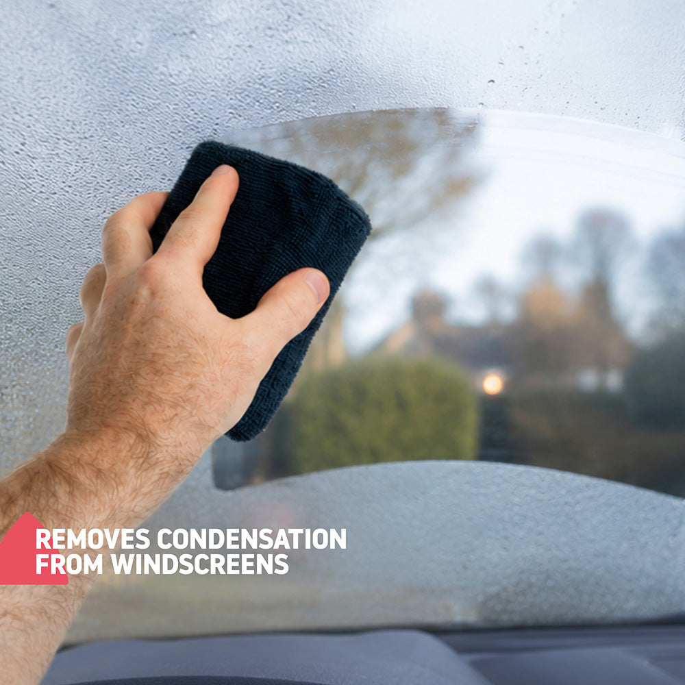 Hillington Windscreen Cleaning Pads Microfibre Demister Car Glass