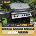 Premium Waterproof Bbq Cover Large Outdoor Barbecue Grills Cover 600d Oxford Fabric Uv Protection, Pvc Lining | 163cm | Black
