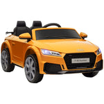 12v Battery Licensed Audi Tt Rs Ride-on Car W/ Remote, Headlight | Yellow