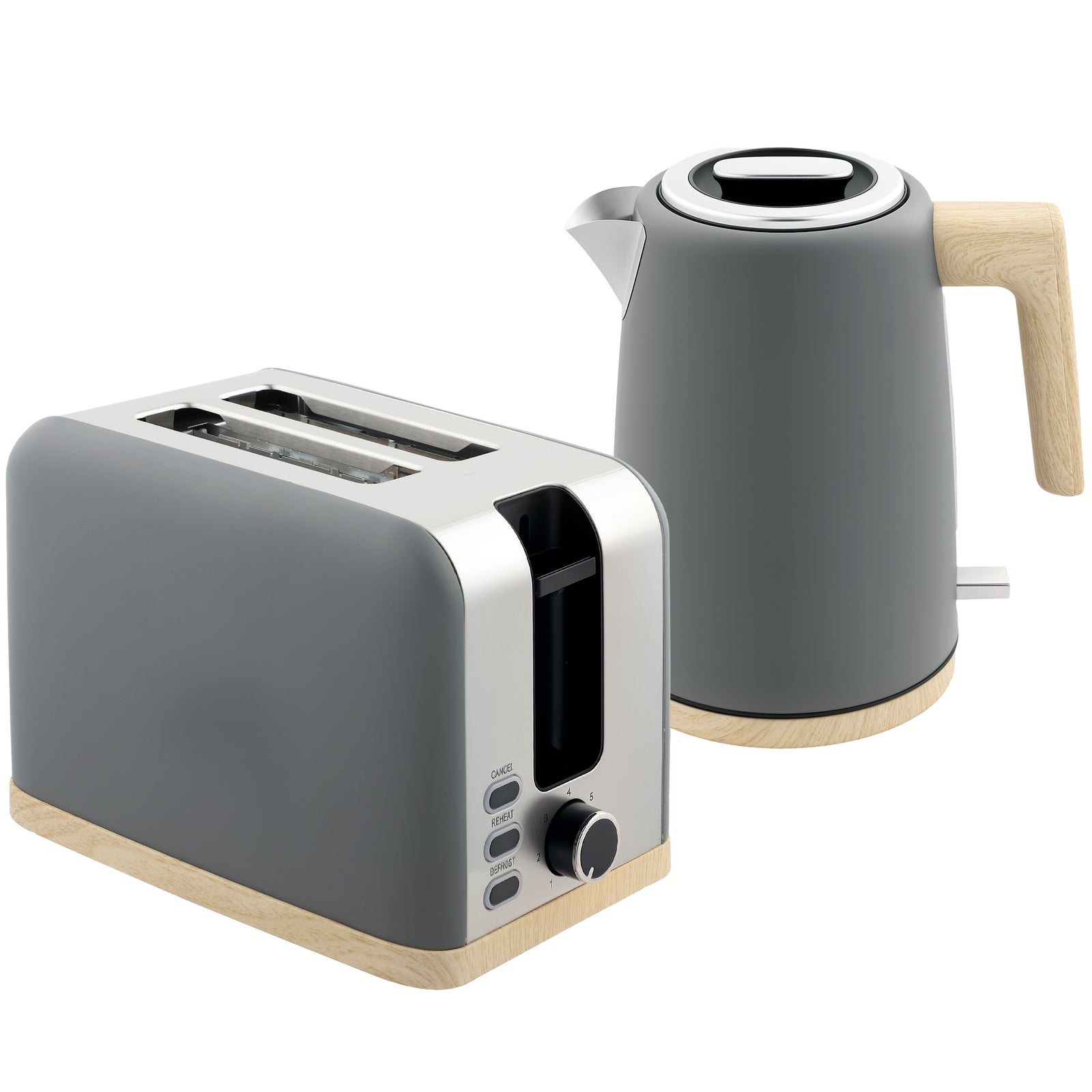 1.7l Electric Fast Boil Kettle And 2 Slice Toaster Set
