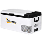 12v Portable Car Refrigerator W/ Inner Led Light Indoor | Small | White