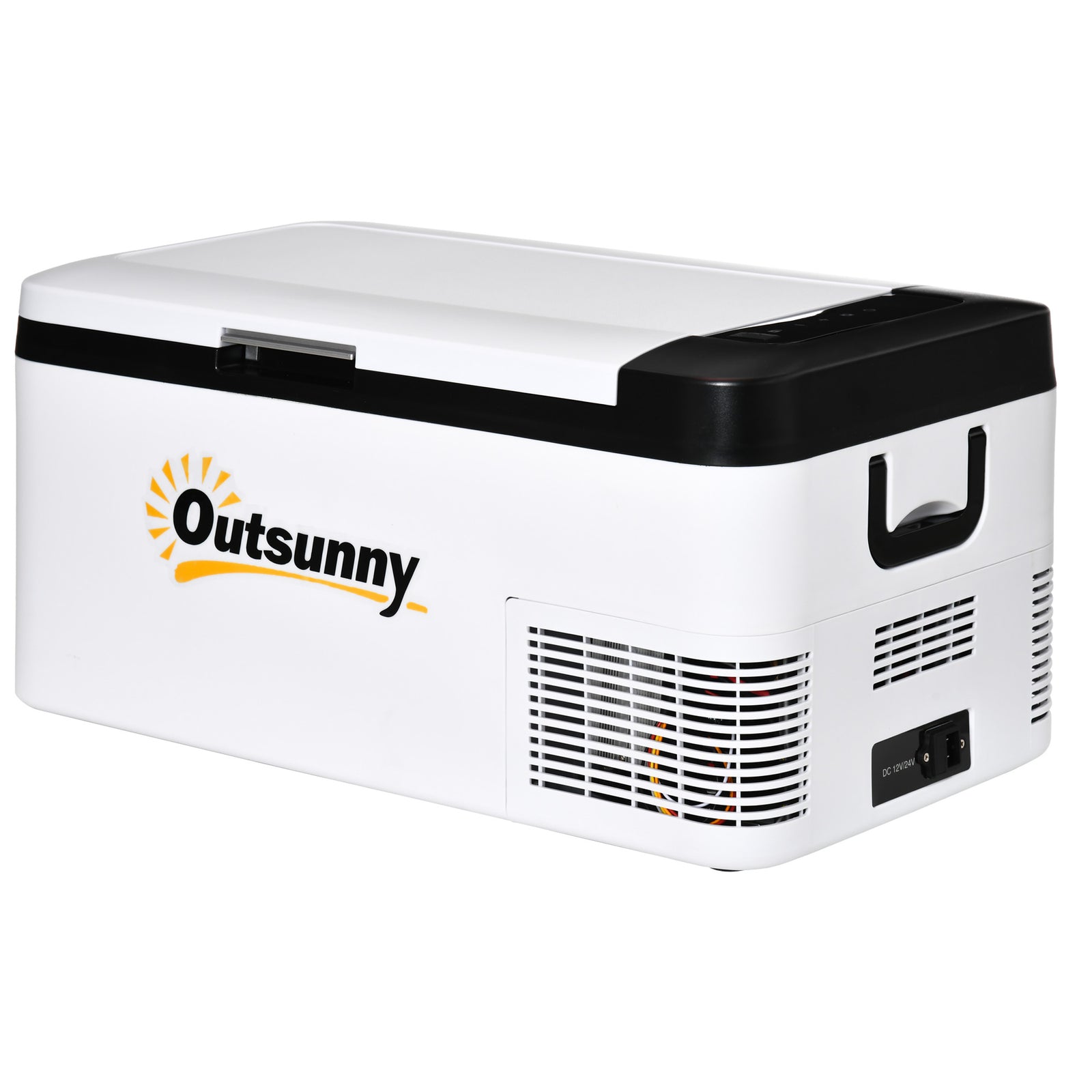 12v Portable Car Refrigerator W/ Inner Led Light Indoor | Small | White