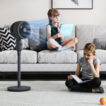 Pedestal Fan For Bedroom Powerful Air Circulator W/ 3 Speed | One Size | Gray