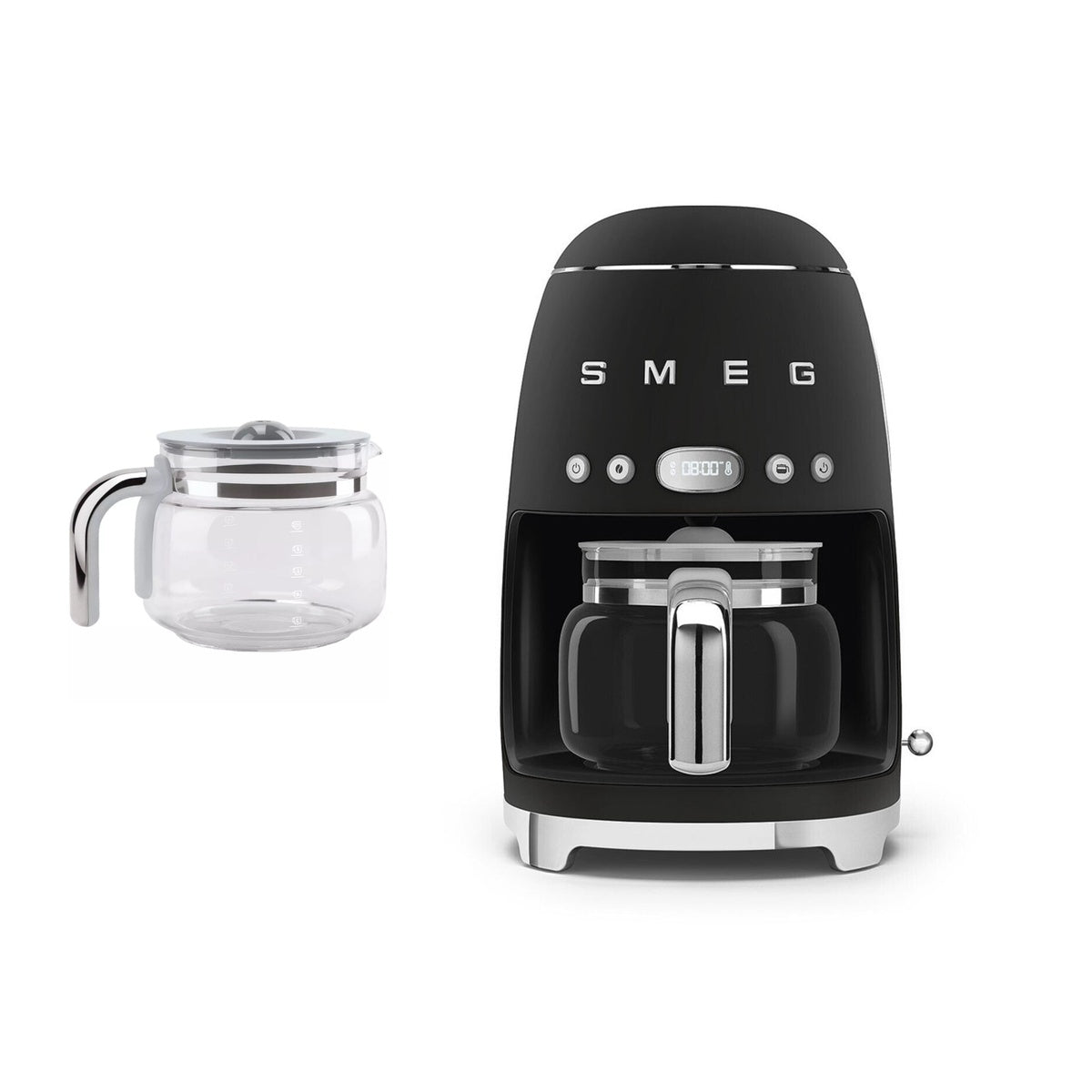 Dcf02 Drip Filter Coffee Machine Matte & Glass Carafe | Black