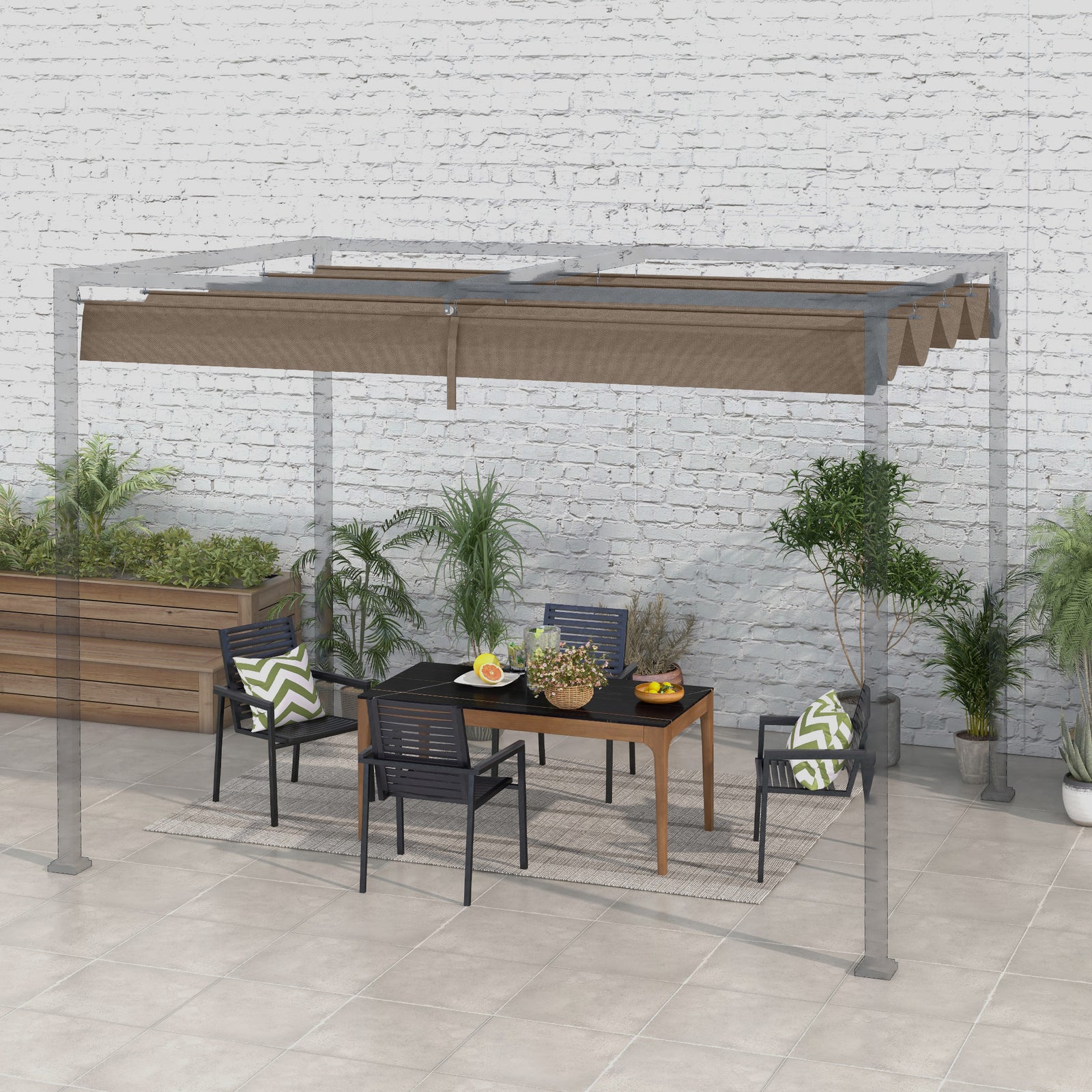 Pergola Cover Roof Replacement For 3 X 2.15m Pergola | Brown