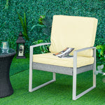 Outdoor Seat And Back Cushion Set Replacement Cushions | Cream