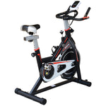 Exercise Bike Indoor Cycling W/ Lcd Display, Heart Sensor | Black