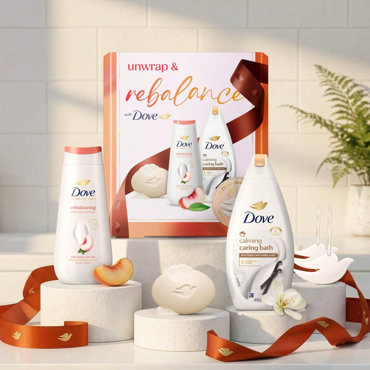 DOVE Restore & Rebalance Gift Set, 3 Full-size Products