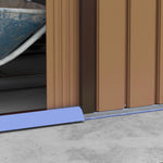 Garden Shed Storage Unit W/locking Door Floor Foundation | Yellow