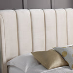 Aurora Velvet Ottoman Bed | King | Natural
