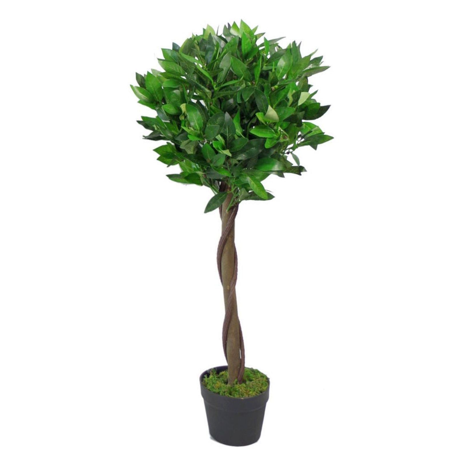 90cm  Design Uk Artificial Realistic Bay Laurel Topiary Ball Tree