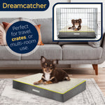 Grey Small To Xxl Dog Beds Orthopaedic Extra Large Flat Crate Pet Mattress, Removable Washable Cover | 76cm | Grey
