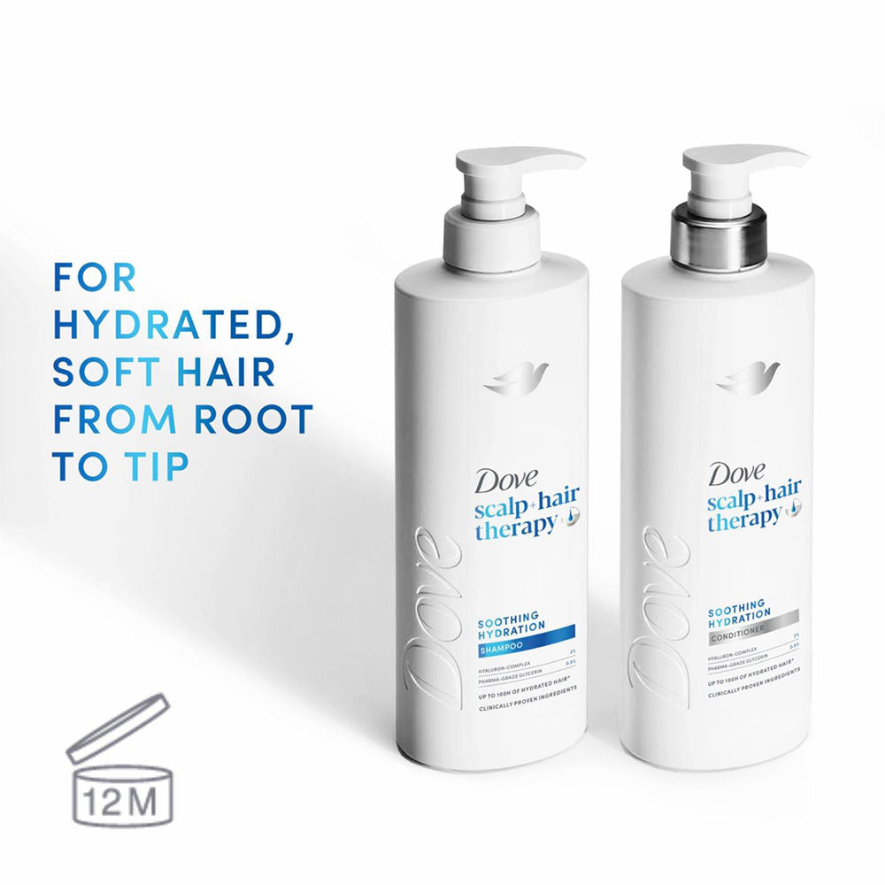 DOVE Scalp + Hair Therapy Soothing Hydration Shampoo 700ml 6 Pack, Glycerin